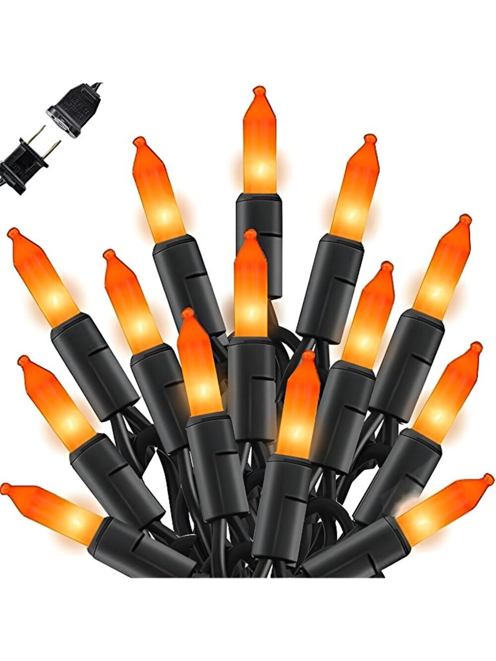 Orange Halloween Lights, 40FT 200 Count Mini String Lights,